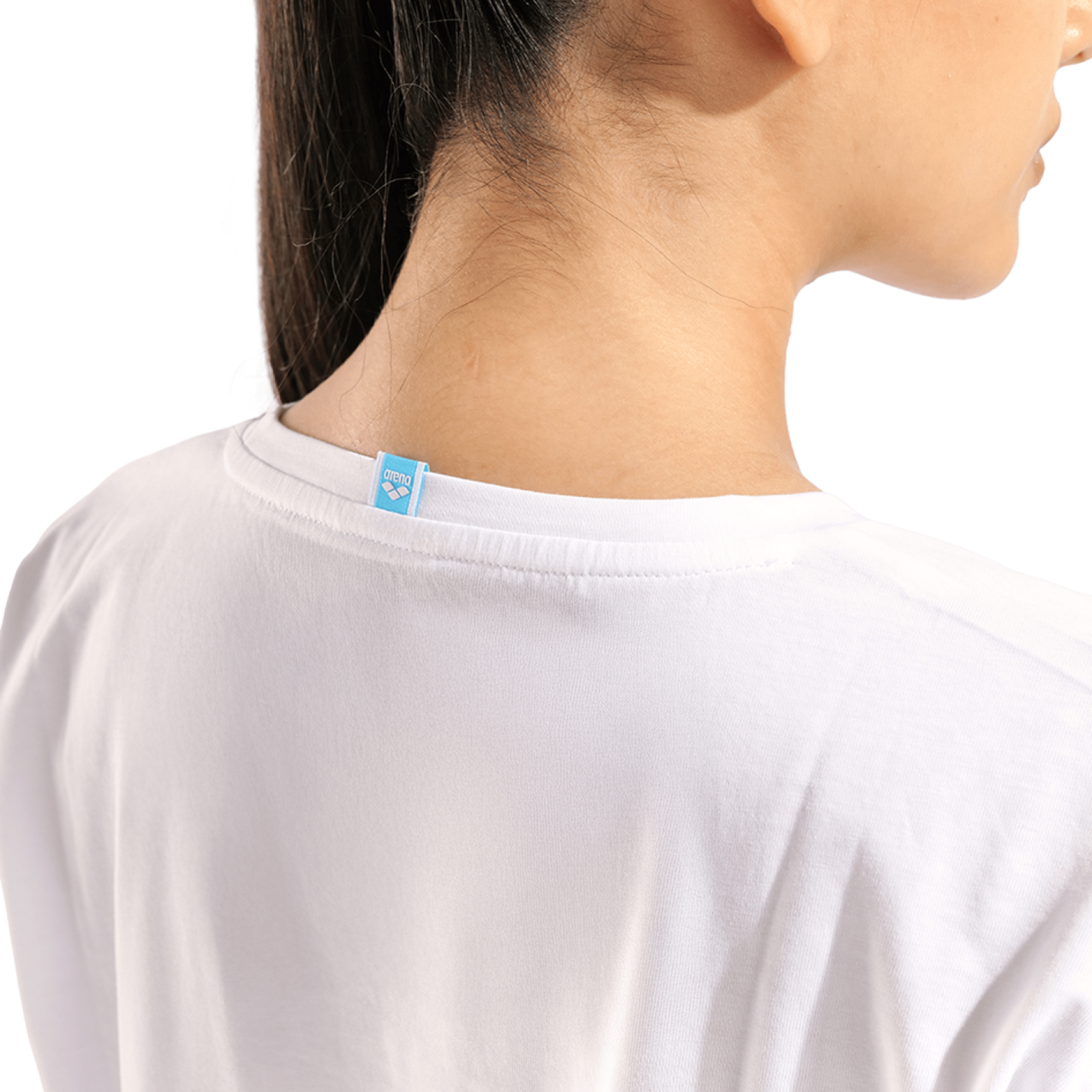 Arena W Arena Graffiti Crop Tee T-Shirt in WEISS