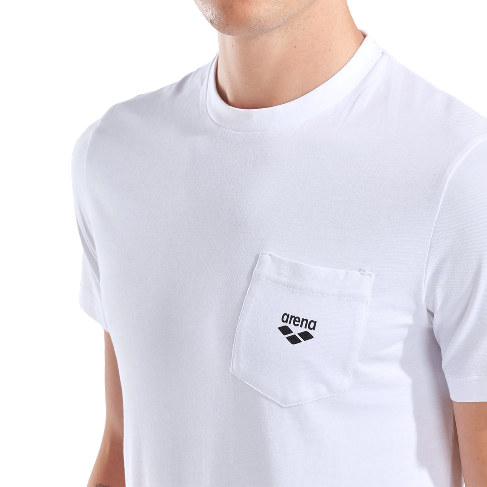 Arena M Arena Graphic Pocket T-Shirt T-Shirt in WEISS