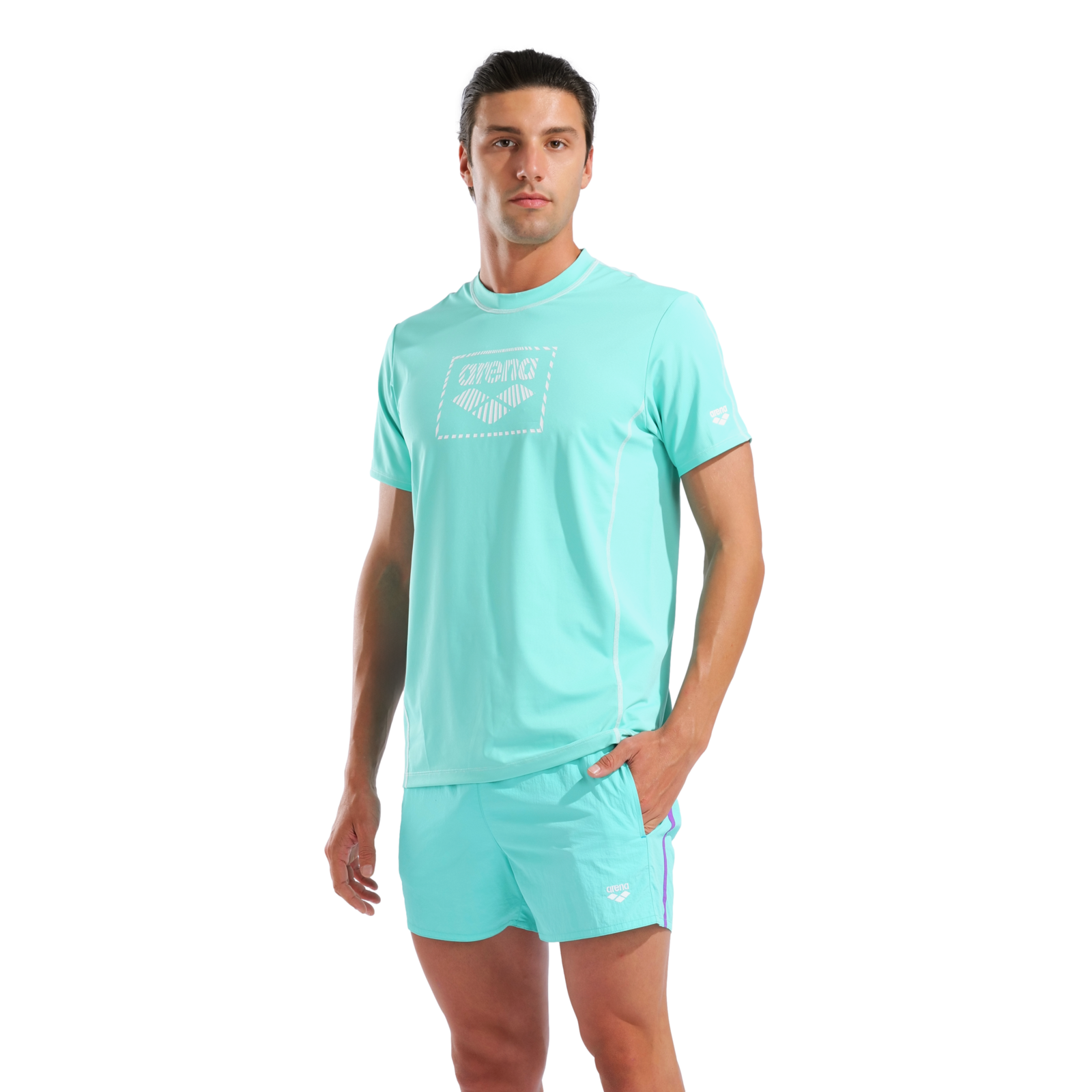 Arena M Arena S/S Swim Shirt UV Shirt in BLAU