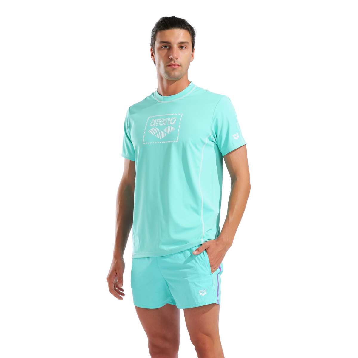 Arena M Arena S/S Swim Shirt UV Shirt in BLAU