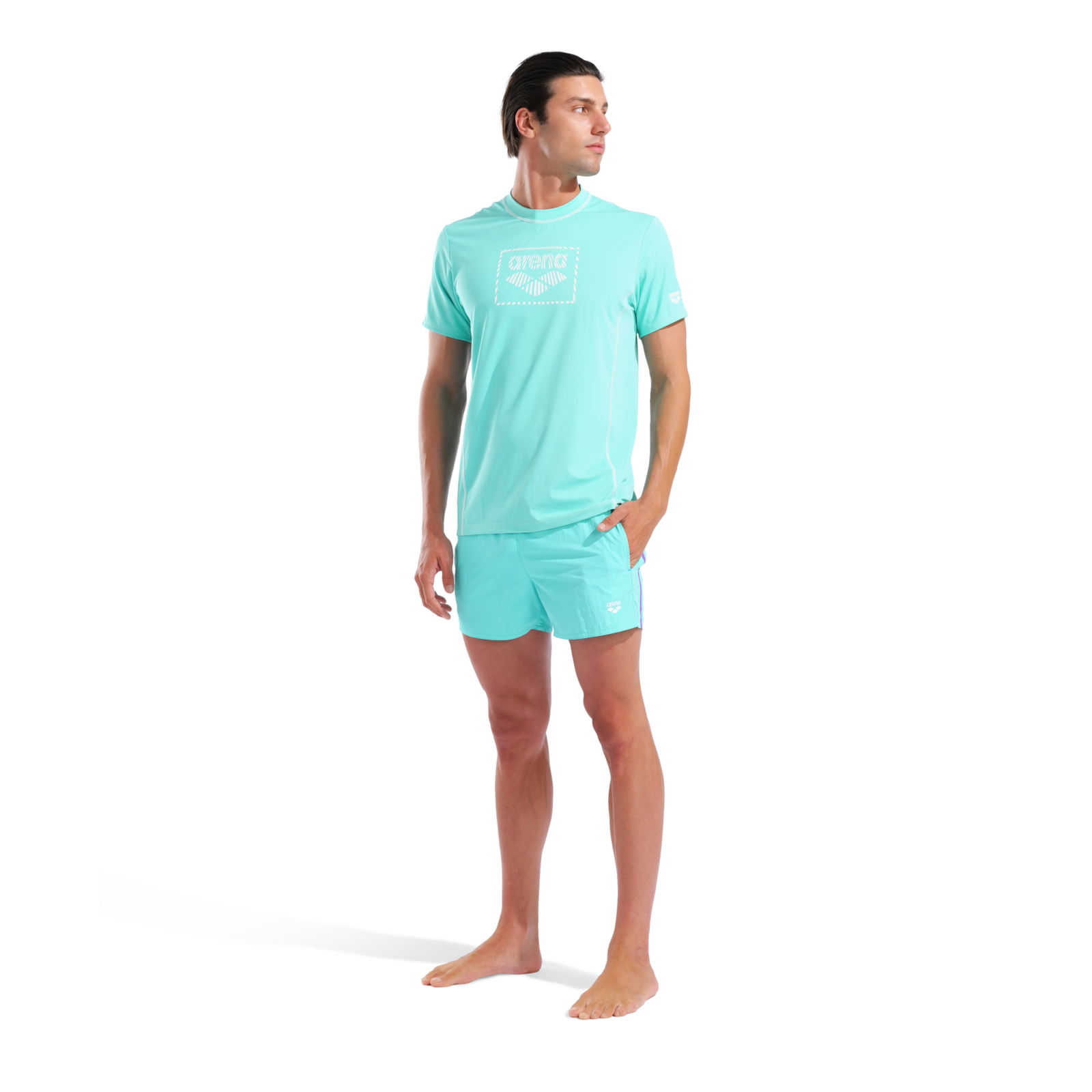 Arena M Arena S/S Swim Shirt UV Shirt in BLAU