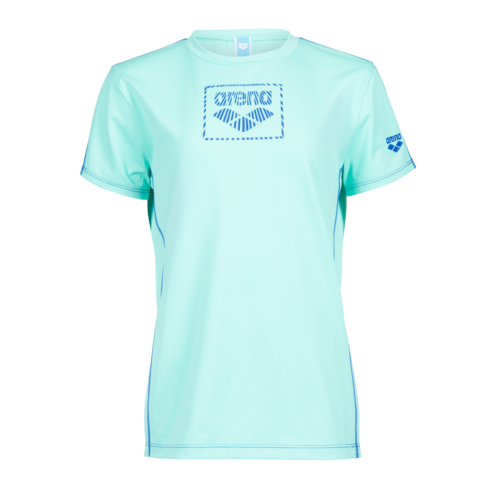 Arena Unisex Jr Arena S/S Swim Shirt UV Shirt in BLAU