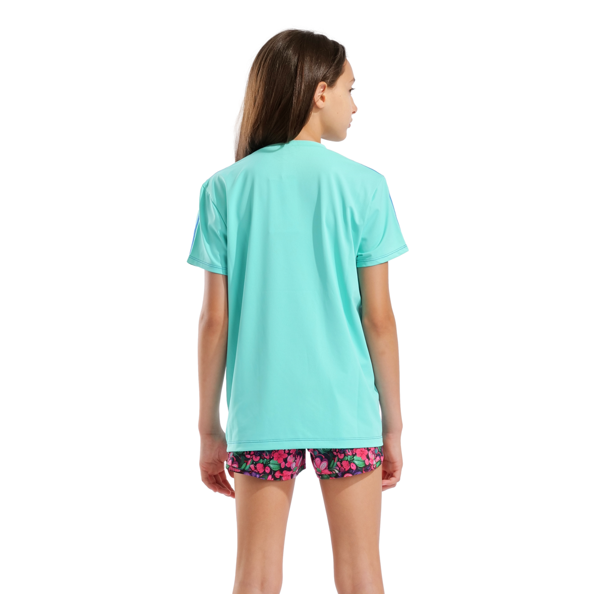 Arena Unisex Jr Arena S/S Swim Shirt UV Shirt in BLAU