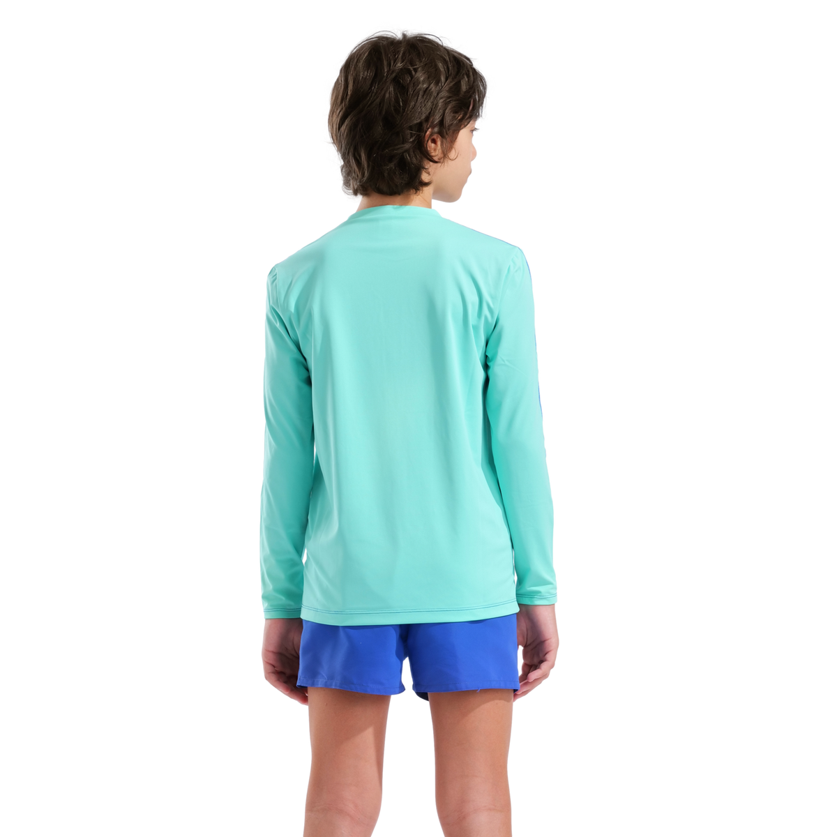 Arena Unisex Jr Arena L/S Swim Shirt UV Shirt in BLAU