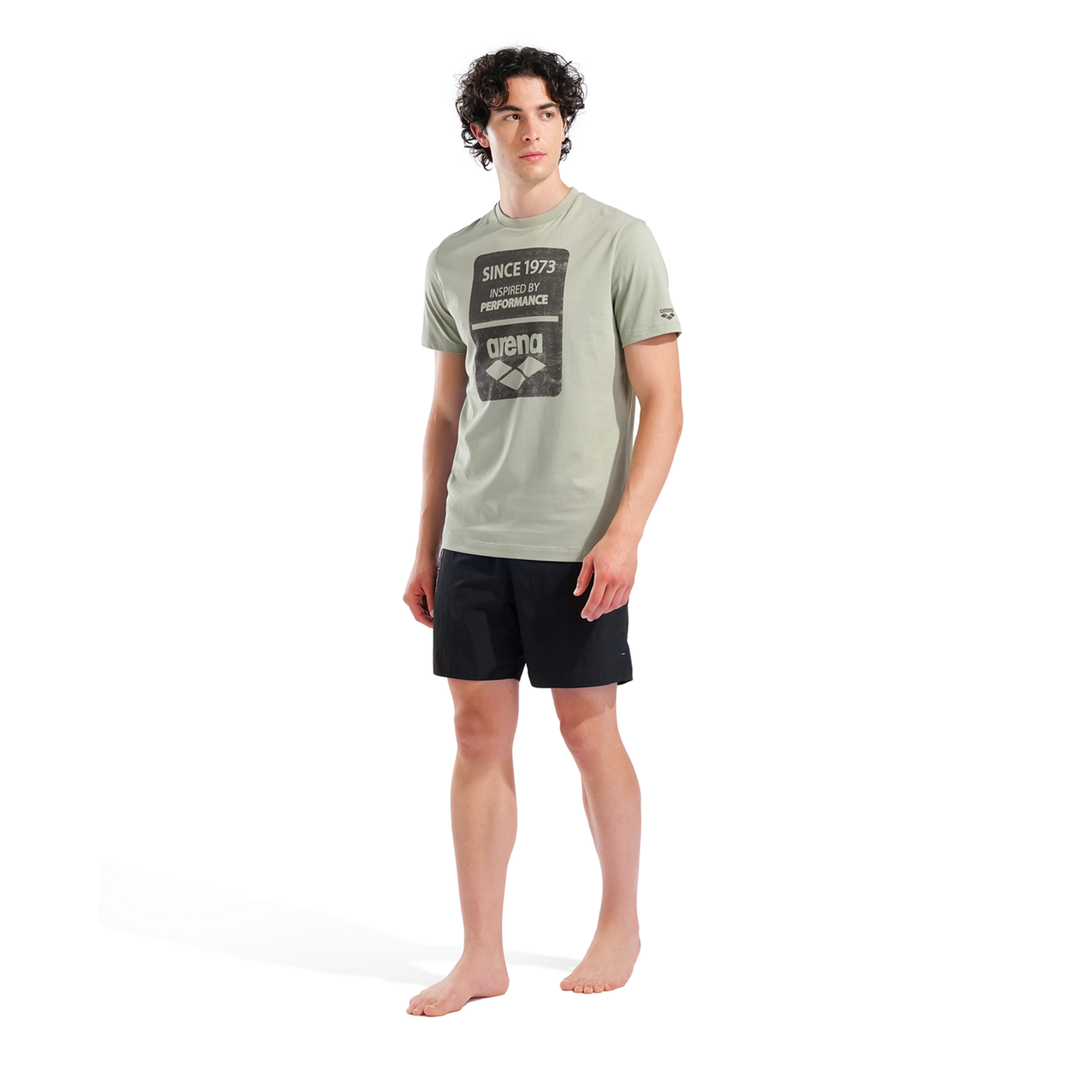 Arena M Arena 1973 Print T-Shirt T-Shirt in GRÜN