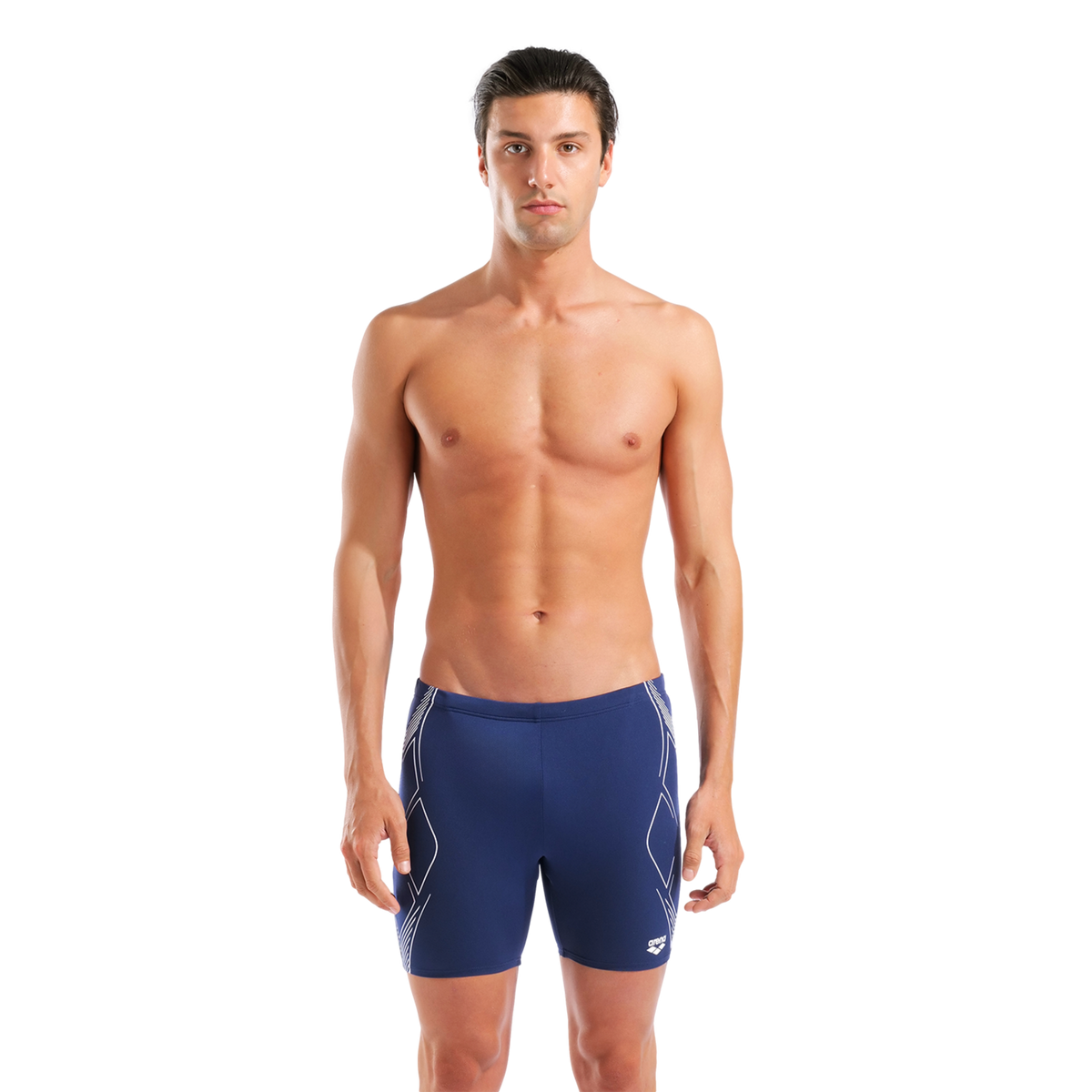 Arena M Arena Graphic Swim Mid Jammer Swim Midjammer in BLAU
