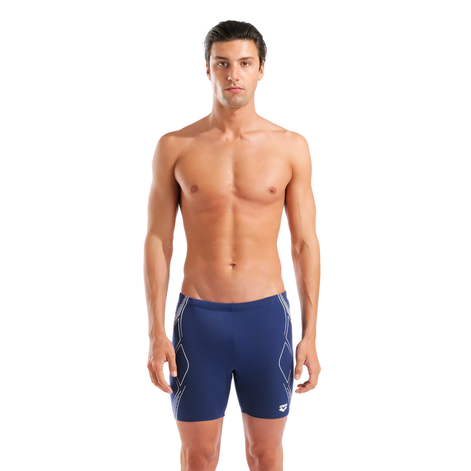 Arena M Arena Graphic Swim Mid Jammer Swim Midjammer in BLAU