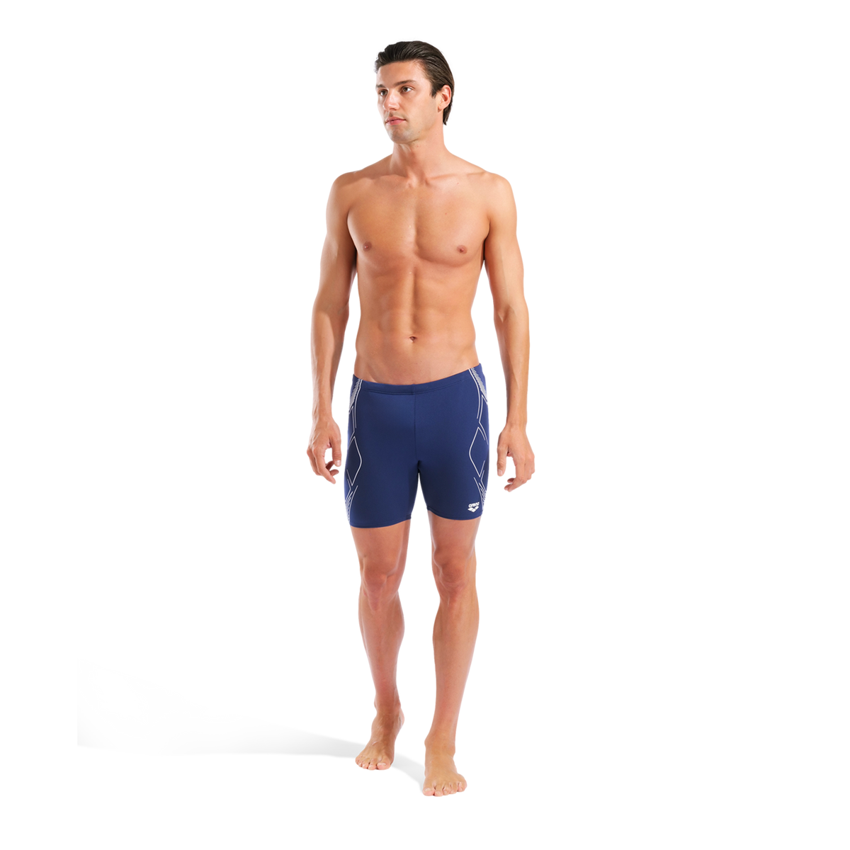 Arena M Arena Graphic Swim Mid Jammer Swim Midjammer in BLAU