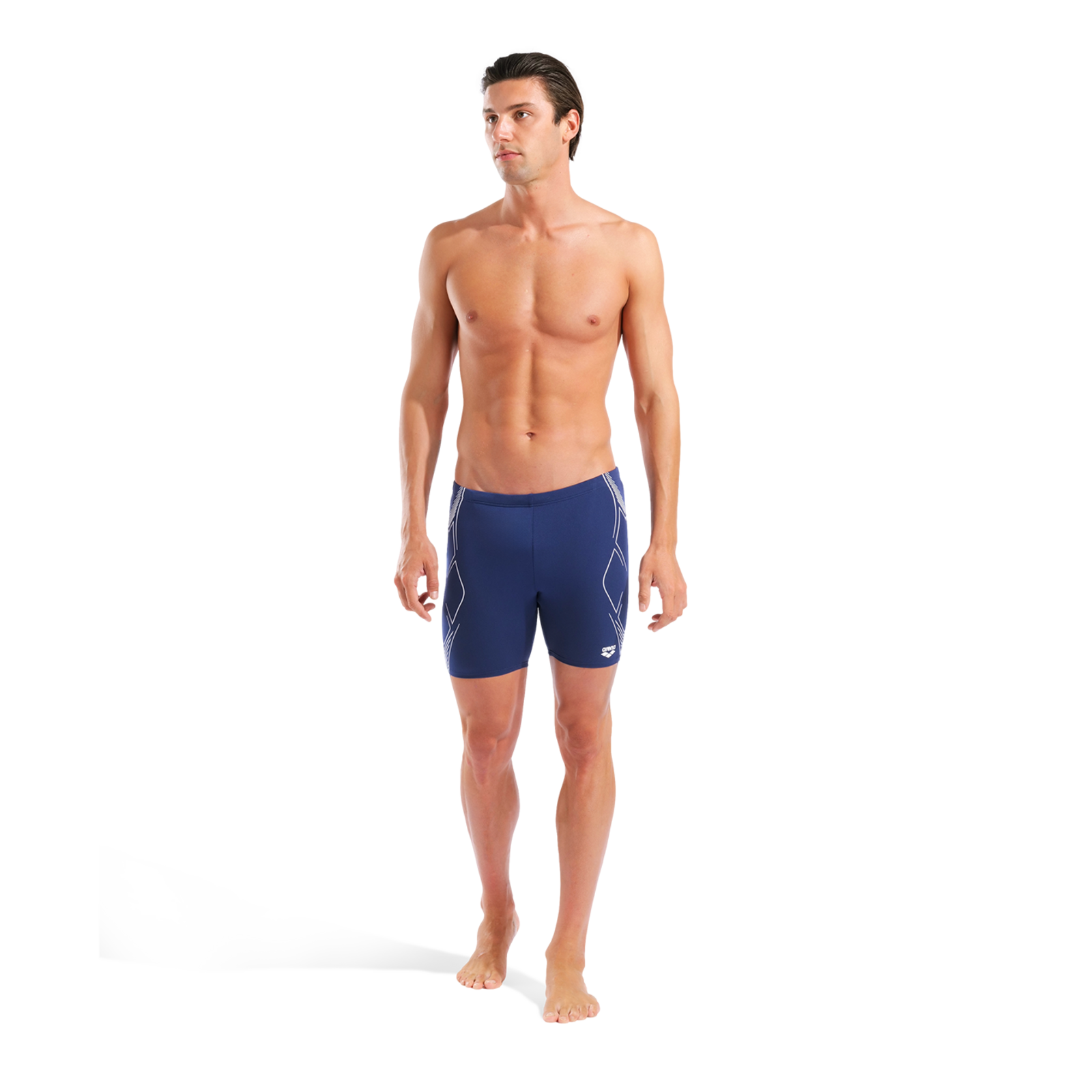 Arena M Arena Graphic Swim Mid Jammer Swim Midjammer in BLAU