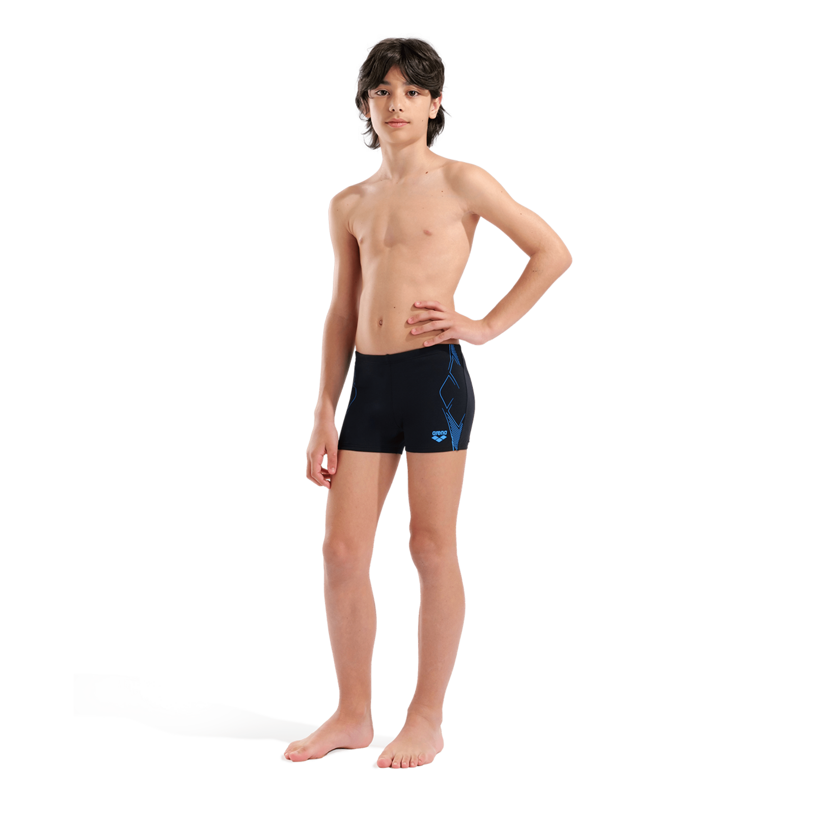 Arena B Arena Graphic Swim Short Swim Short in SCHWARZ