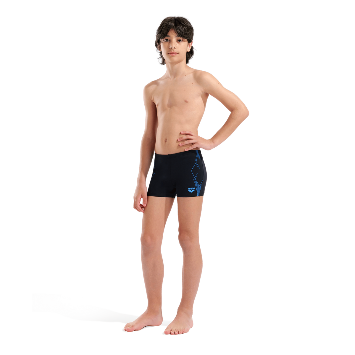 Arena B Arena Graphic Swim Short Swim Short in SCHWARZ