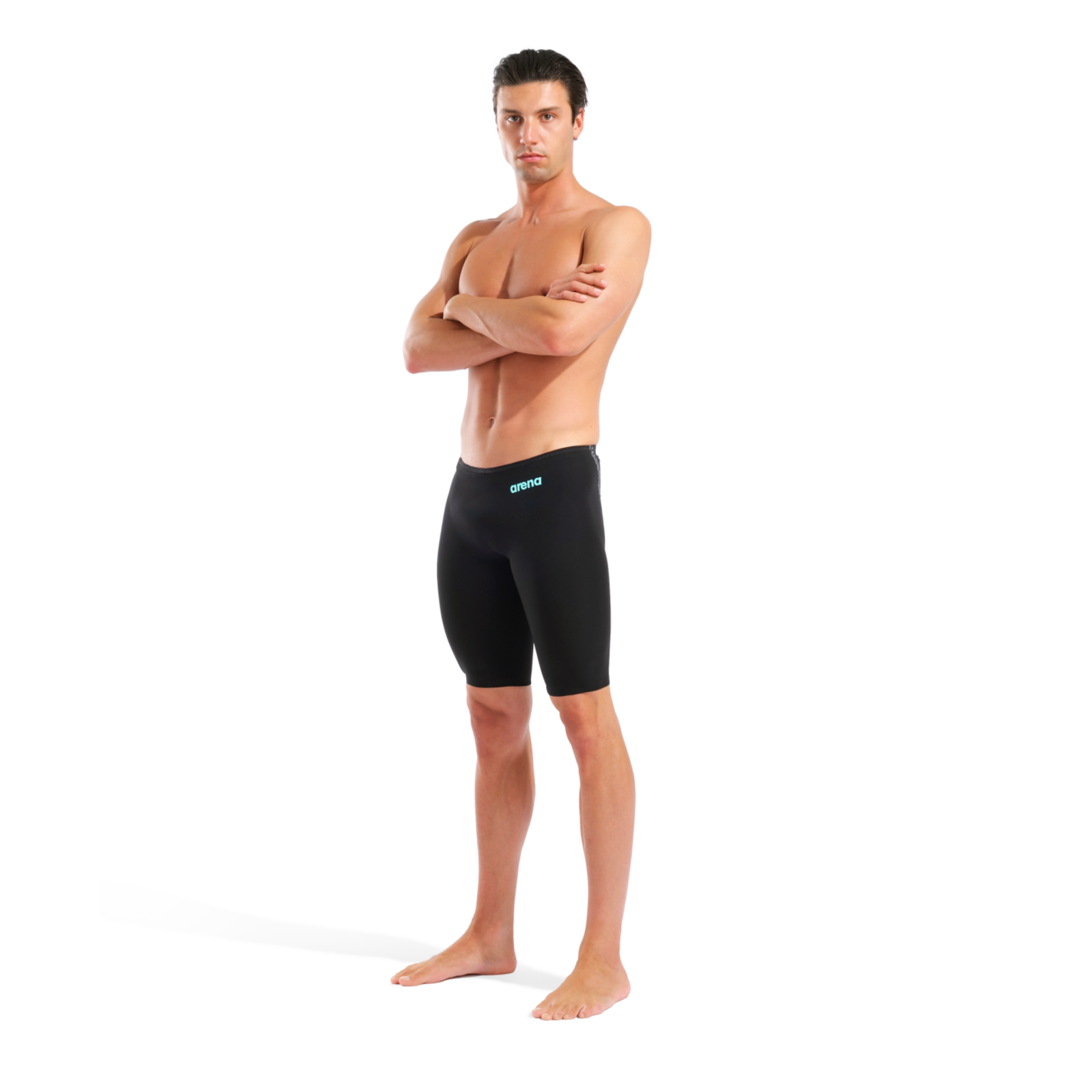 Arena M Powerskin Veloce Wettkampfjammer in SCHWARZ