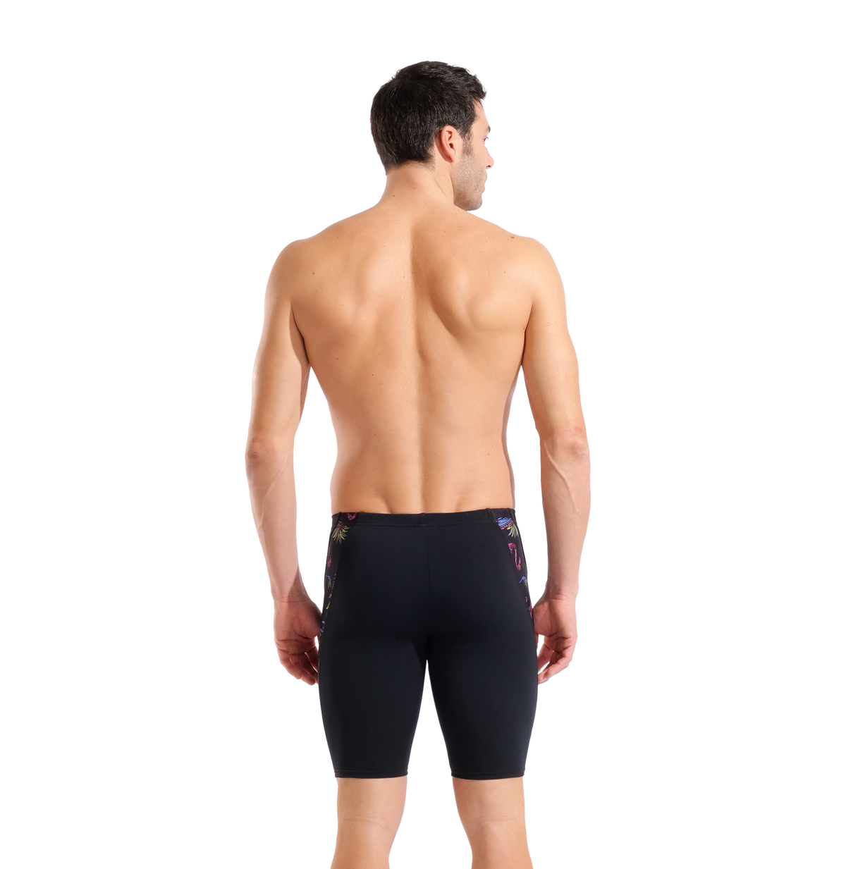 Arena M Arena Flamingo Swim Jammer in SCHWARZ