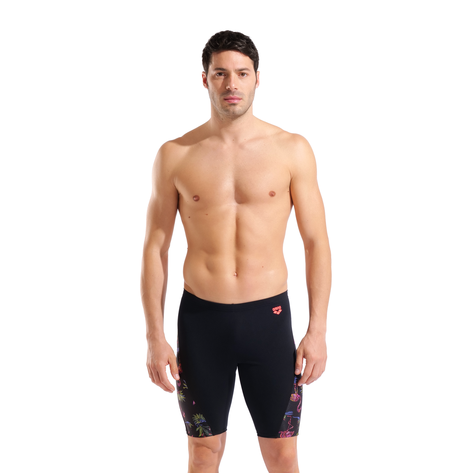 Arena M Arena Flamingo Swim Jammer in SCHWARZ