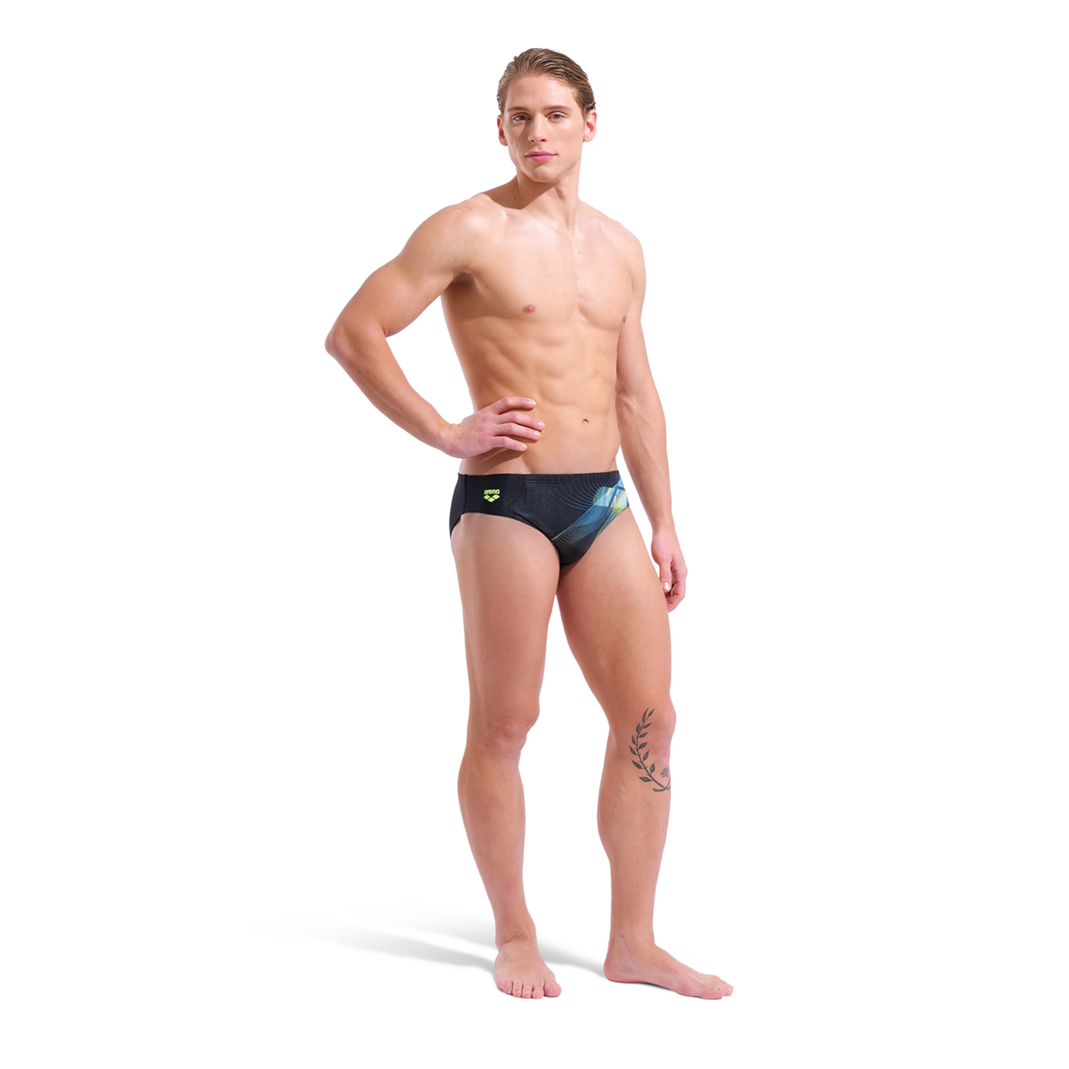 Arena M Arena Jellyfish Swim Briefs Swim Slip in SCHWARZ