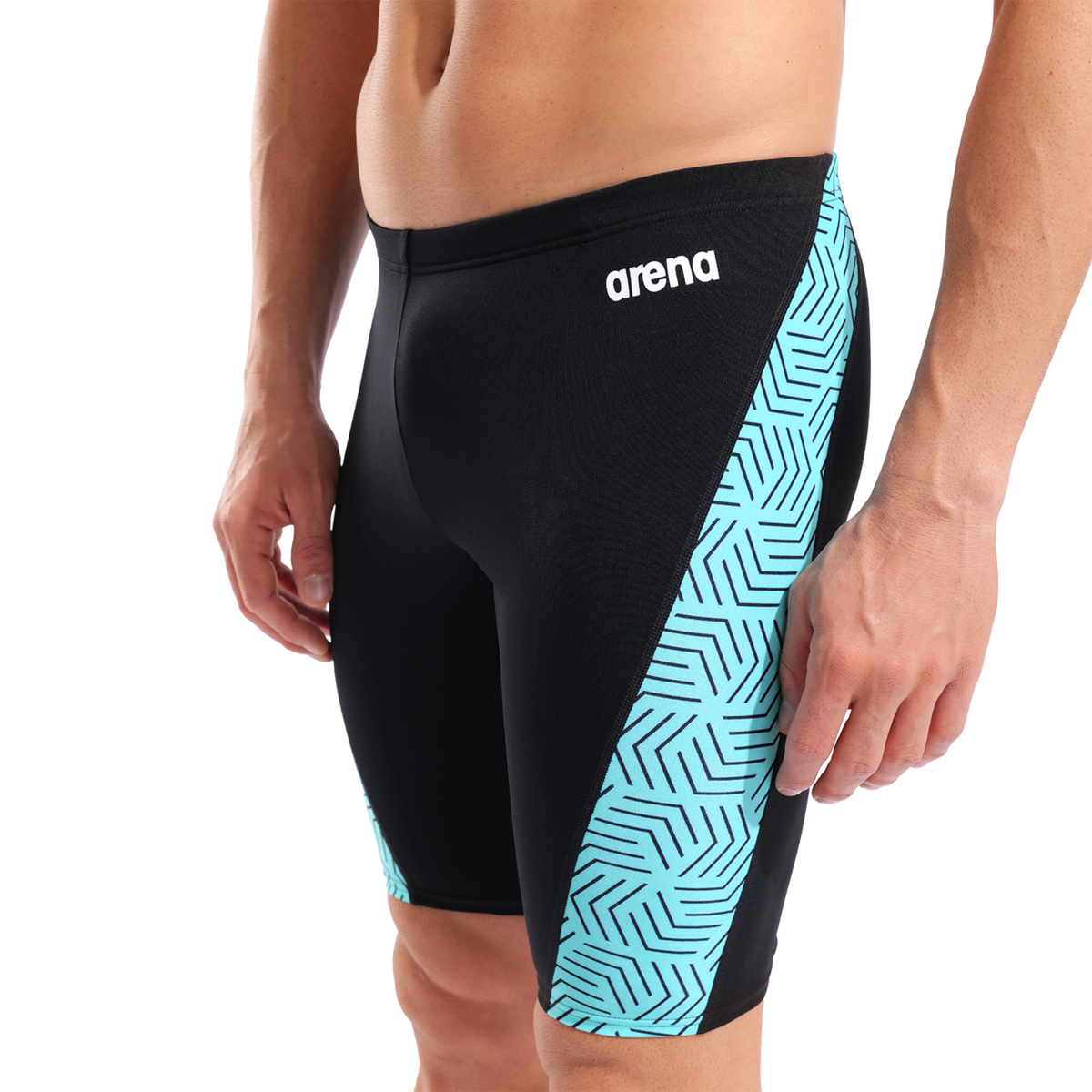 Arena M Arena Allover Swim Jammer in SCHWARZ