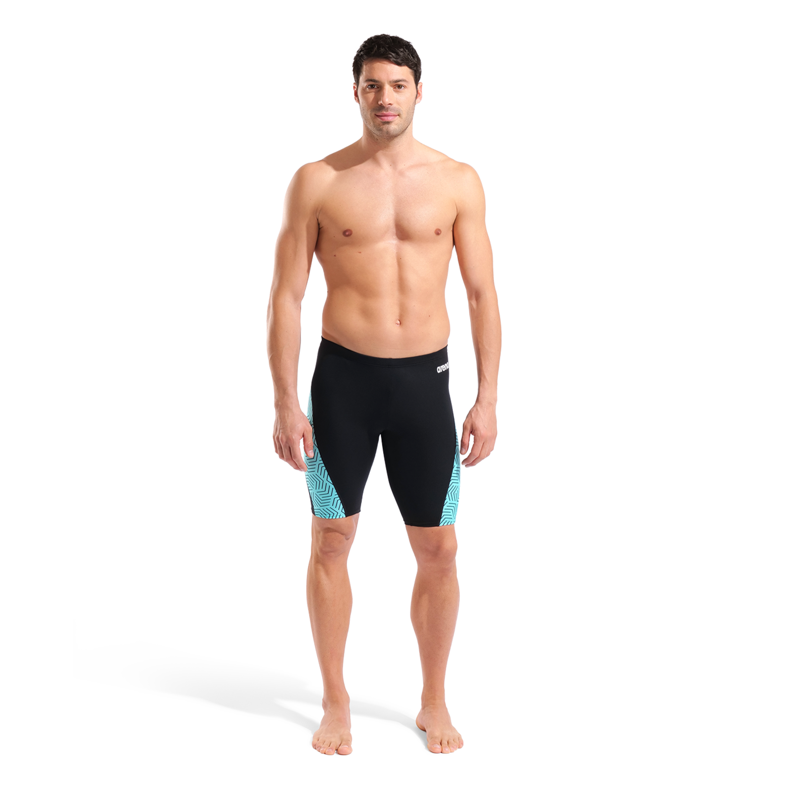 Arena M Arena Allover Swim Jammer in SCHWARZ