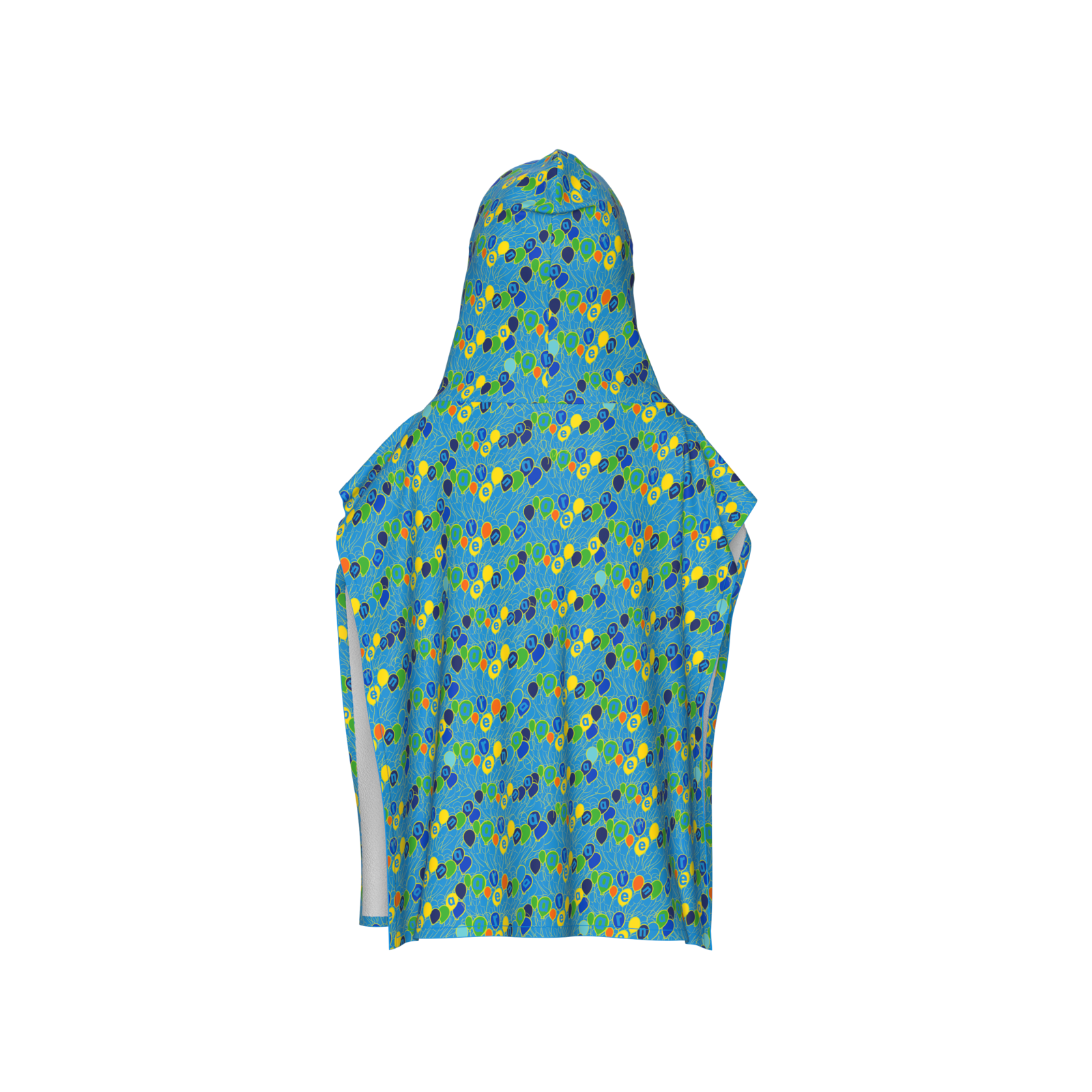 Arena Arena Kids Terry Printed Poncho Bademantel in BLAU