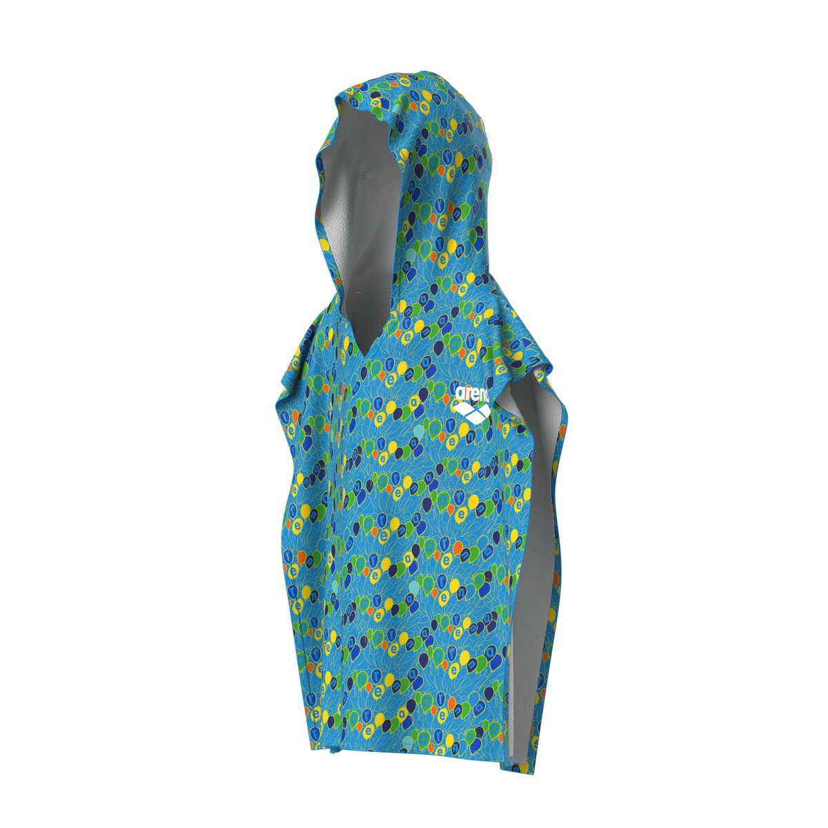 Arena Arena Kids Terry Printed Poncho Bademantel in BLAU