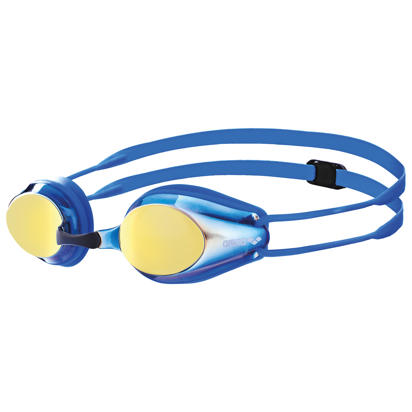 Arena Jr Tracks Mirror Wettkampfschwimmbrille in BLAU
