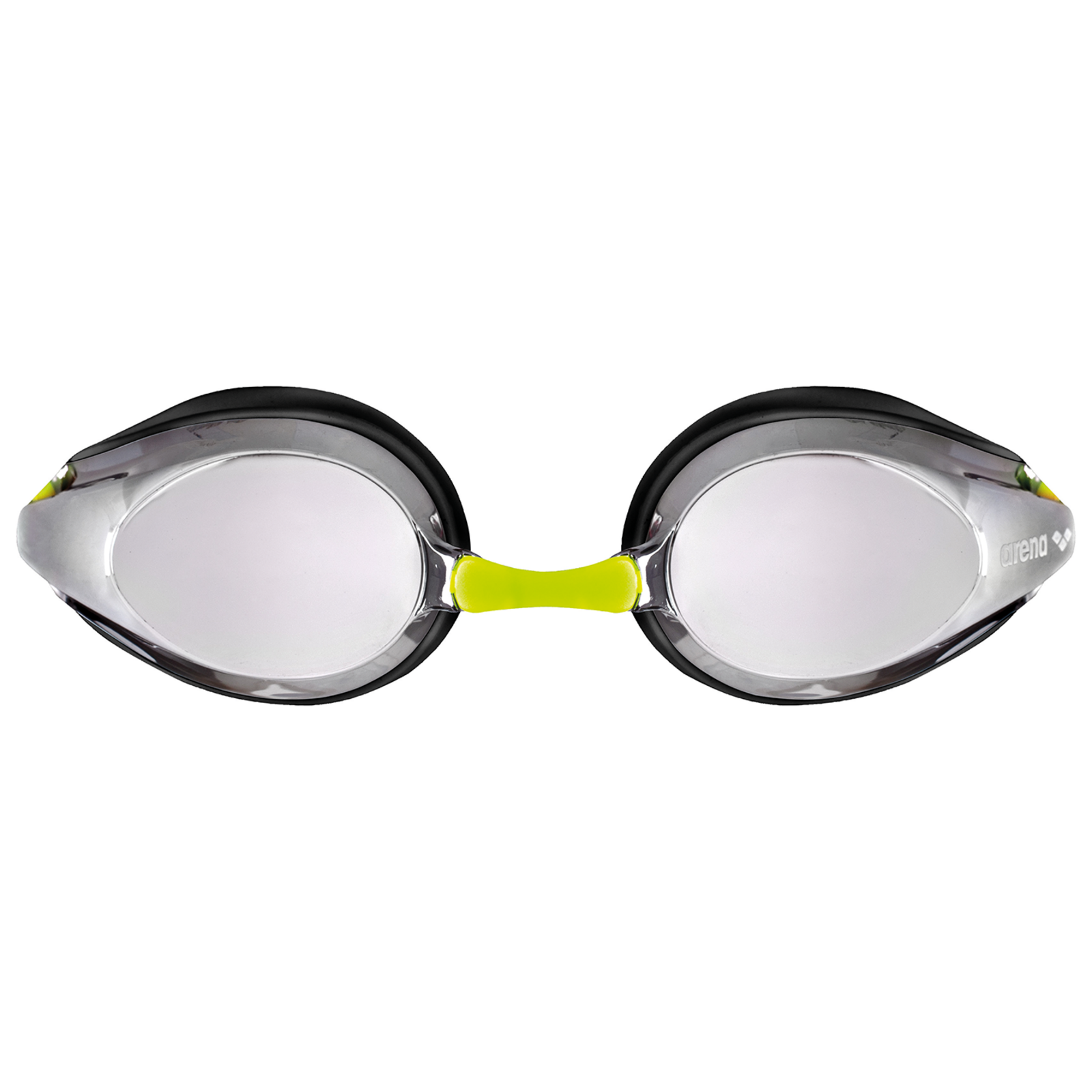 Arena Jr Tracks Mirror Wettkampfschwimmbrille in GELB
