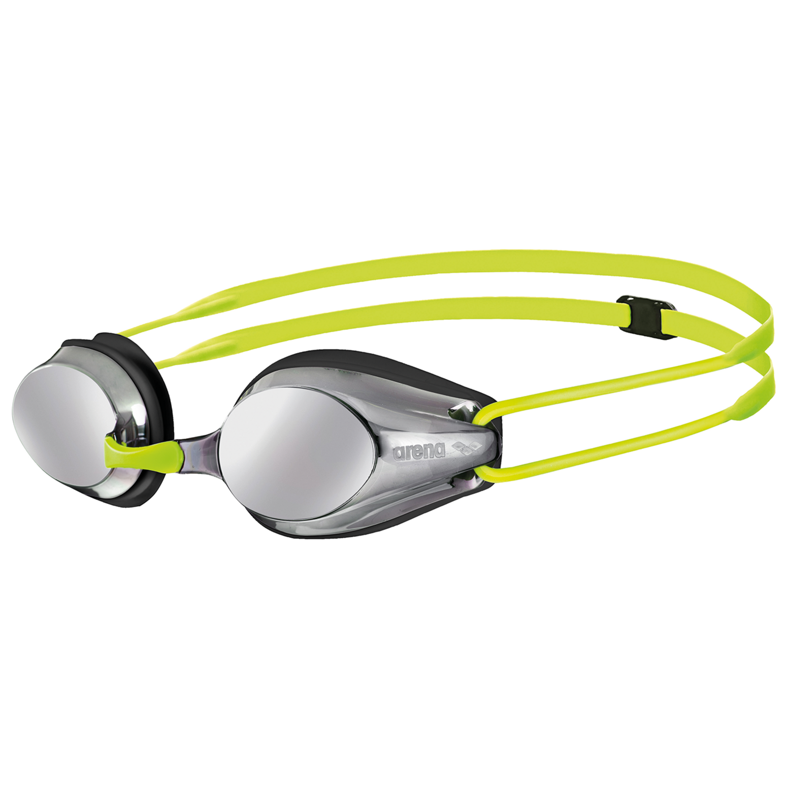 Arena Jr Tracks Mirror Wettkampfschwimmbrille in GELB