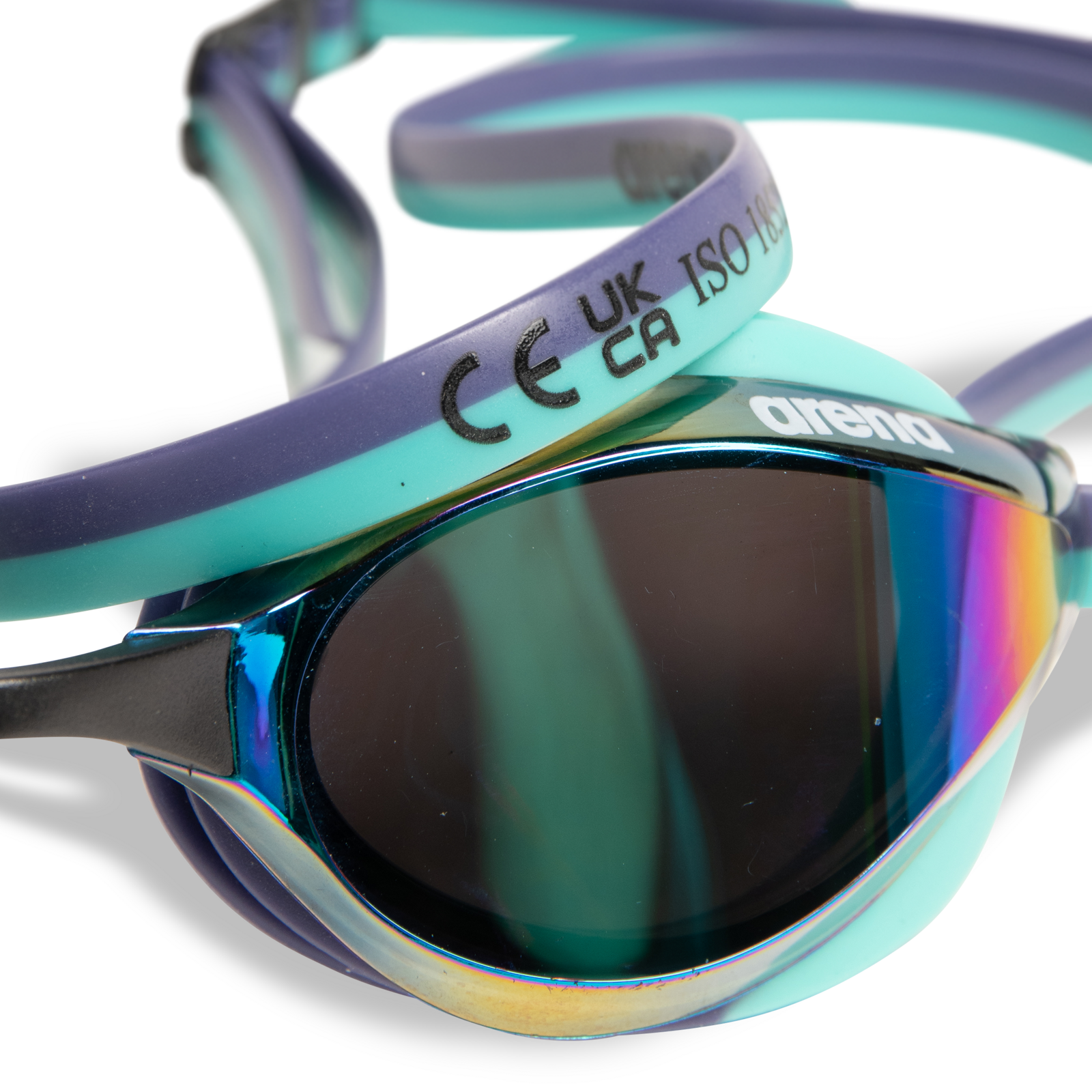 Arena Python Mirror Wettkampfschwimmbrille in BLAU