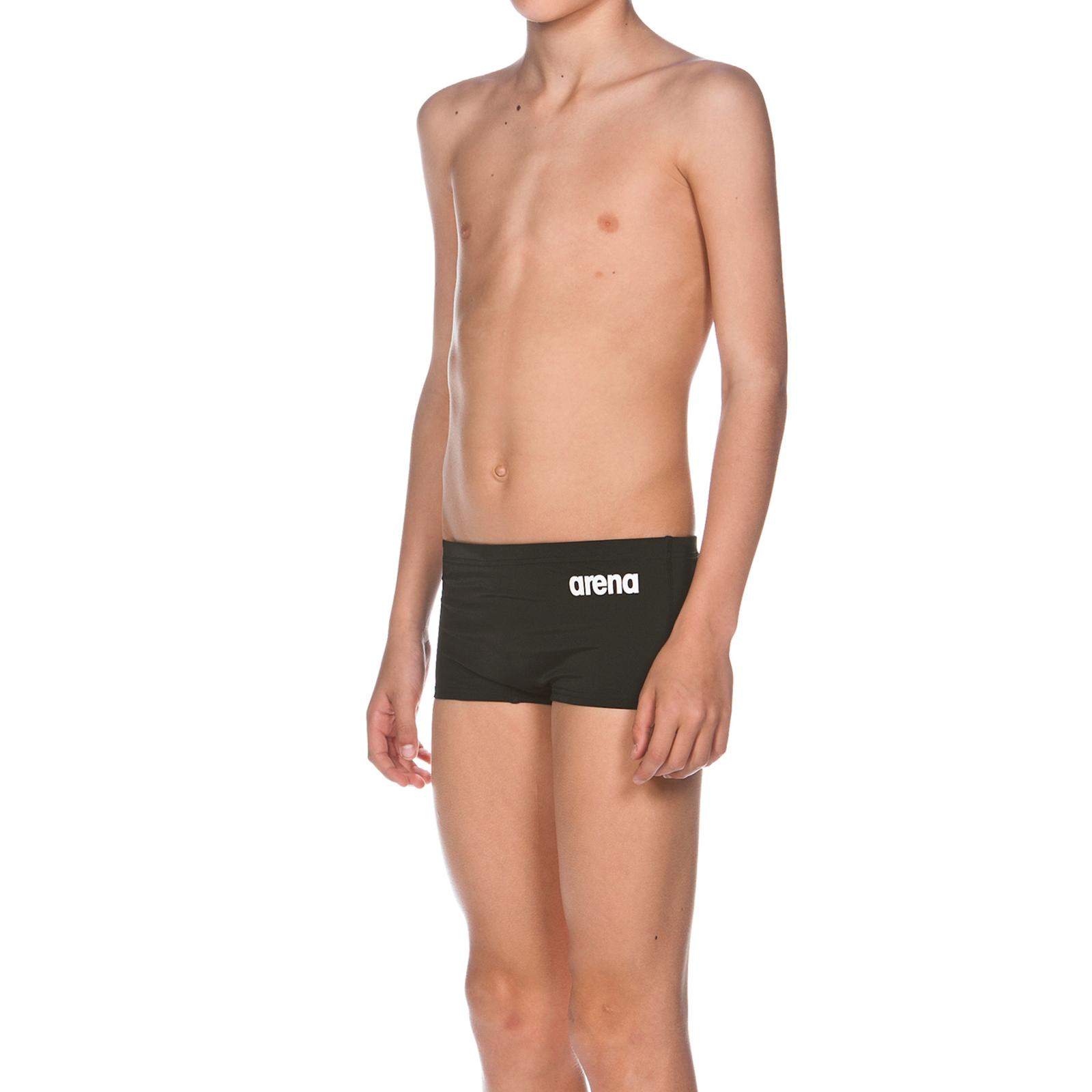 Arena Solid Squared Short Jr in SCHWARZ