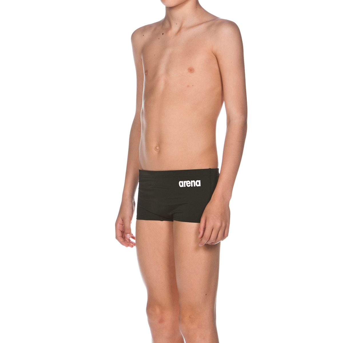 Arena Solid Squared Short Jr in SCHWARZ