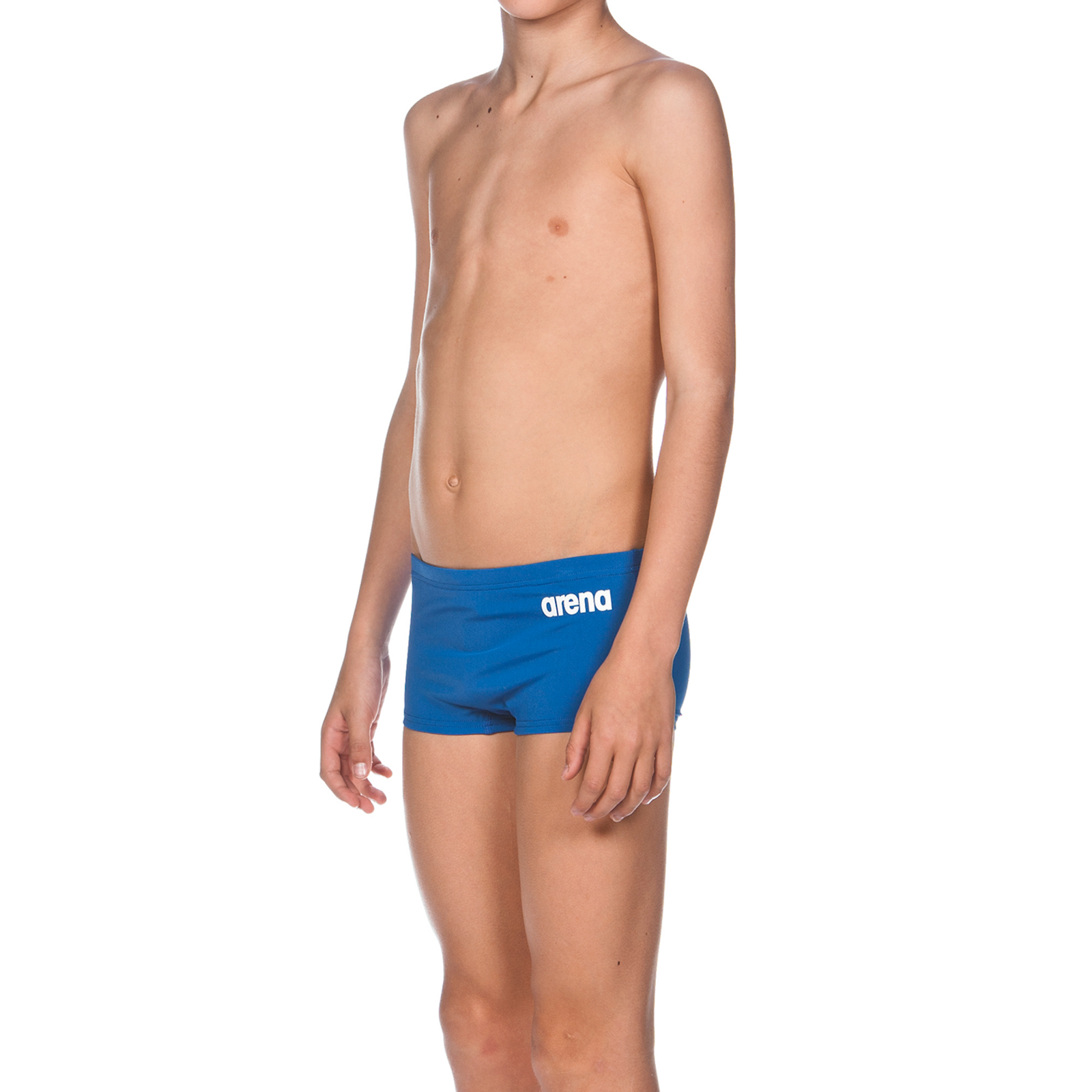 Arena Solid Squared Short Jr in BLAU