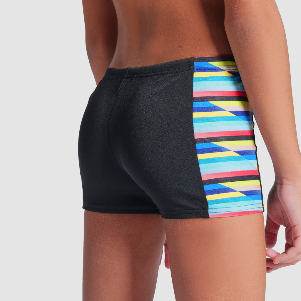 Arena B Arena Racing Stripe Swim Short in SCHWARZ