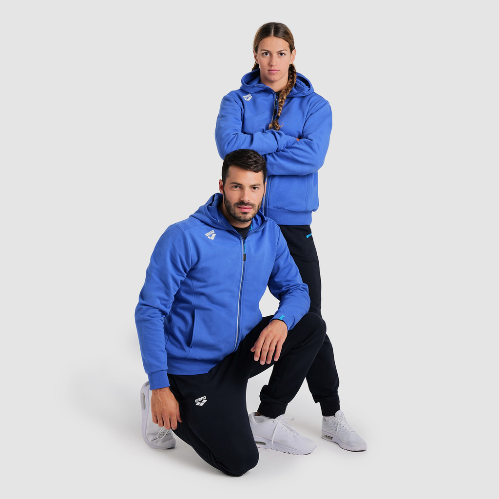 Arena Team Hooded Jacket Panel in BLAU