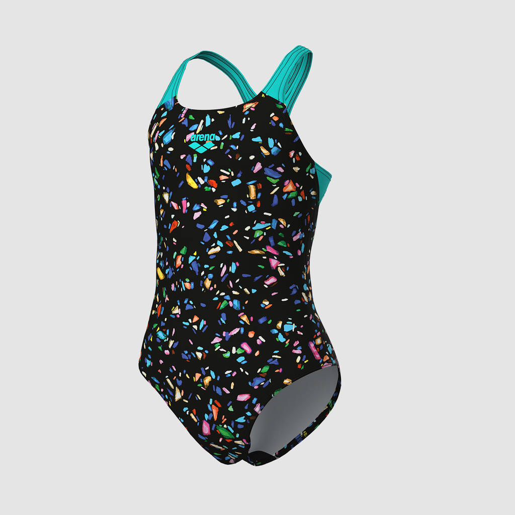 Arena G Arena Confetti Swimsuit Swim Pro Back Badeanzug in SCHWARZ