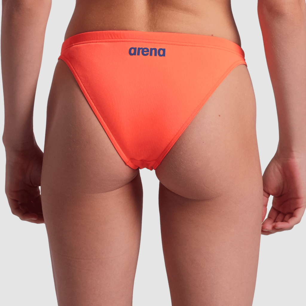 Arena Team Swim Bottom Solid Bikini in PINK