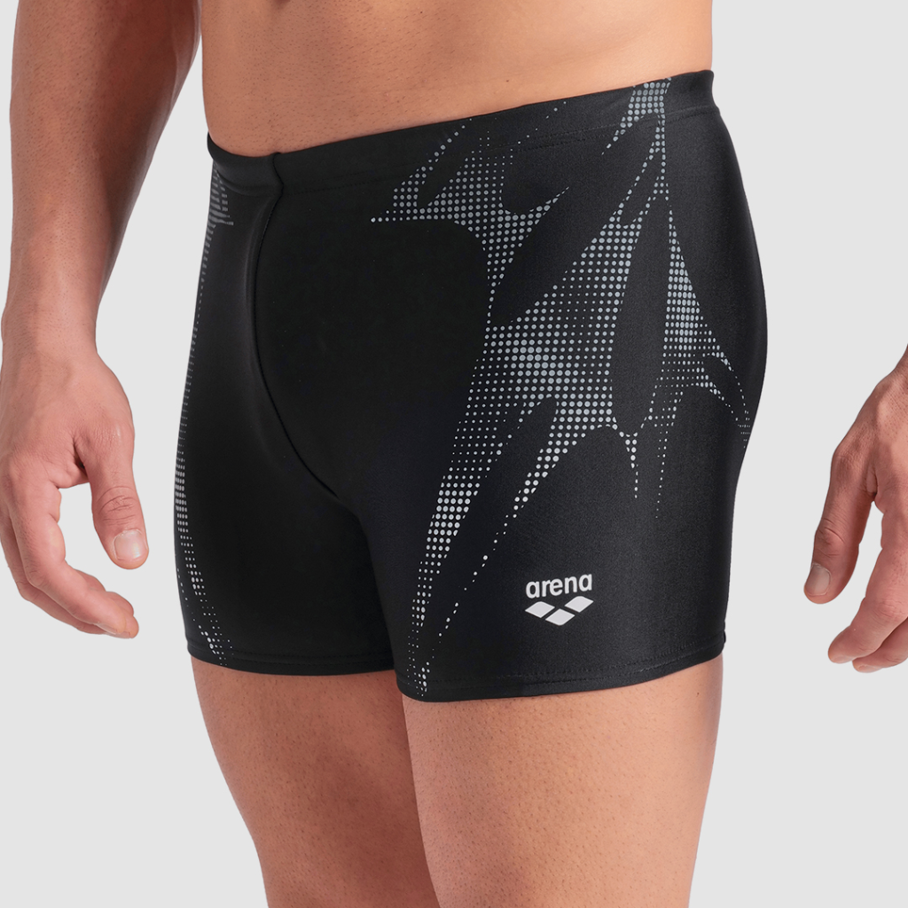 Arena M Arena Spider Web Swim Short in SCHWARZ