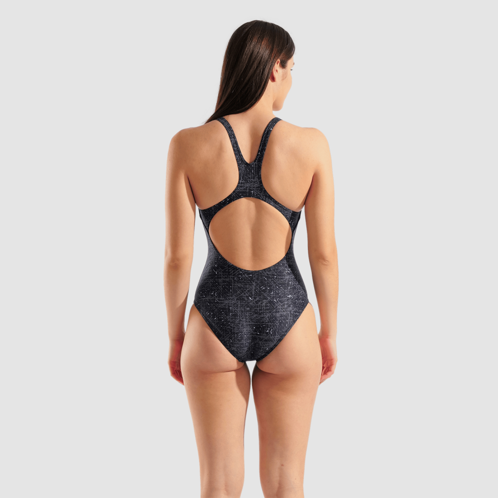 Arena W Arena Ribbed Swimsuit Swim Pro Back Badeanzug in SCHWARZ