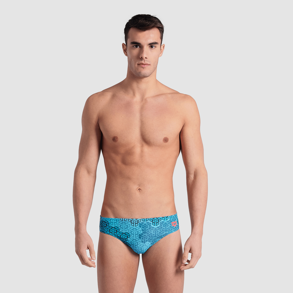 Arena M Arena Camo Kikko Swim Briefs Swim Slip in BLAU