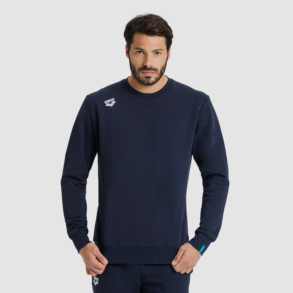 Arena Crew Sweat Solid in BLAU