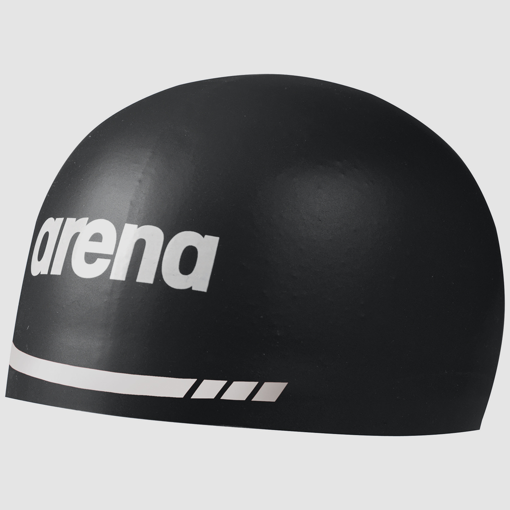 Arena 3D Soft Wettkampfbadekappe in SCHWARZ