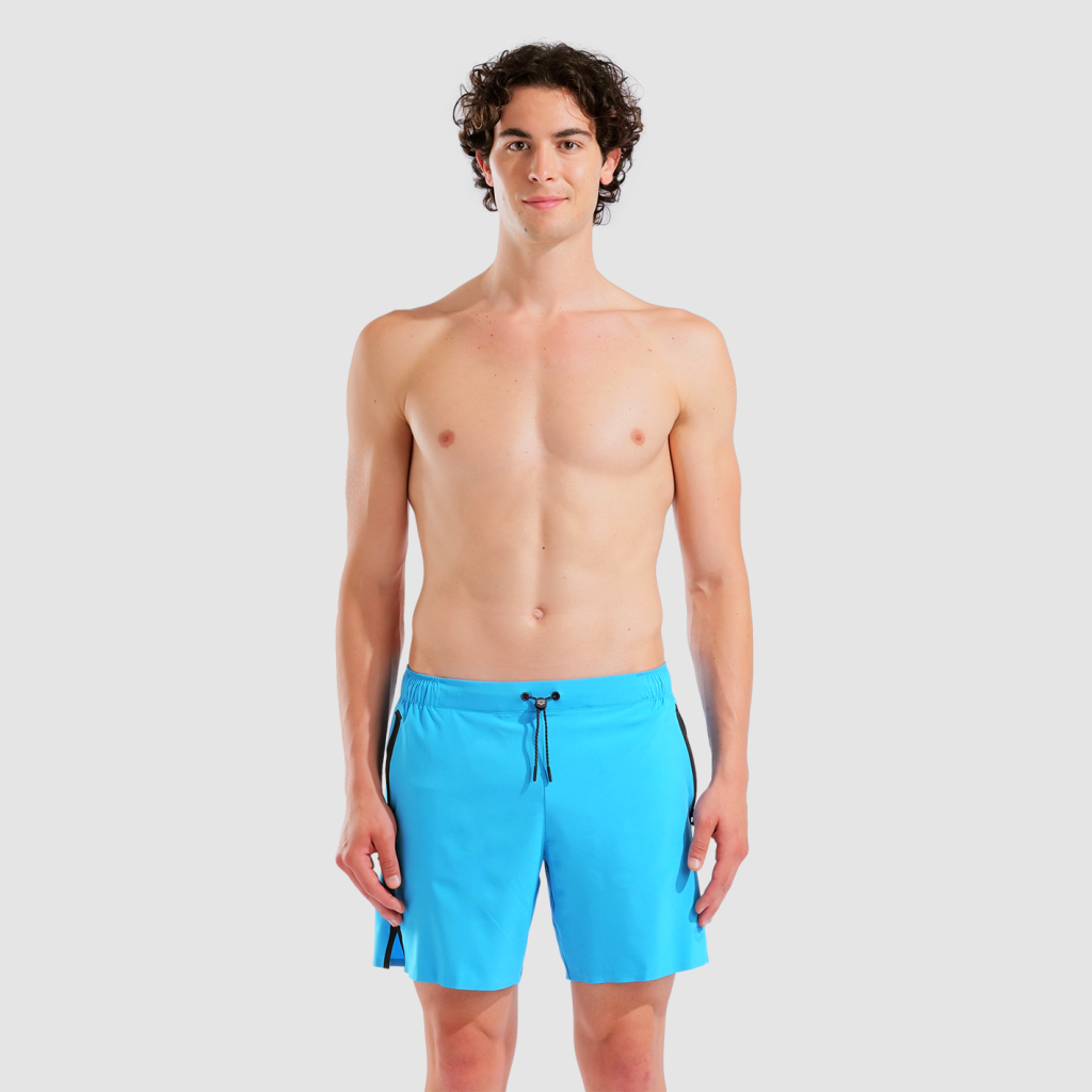 Arena M Arena Evo Side Zip Pockets Beach Boxer Beach Short in BLAU