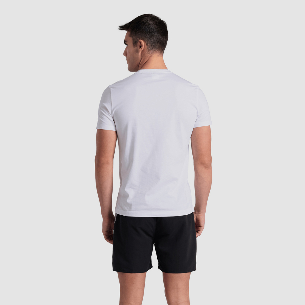 Arena T-Shirt Solid Cotton in WEISS