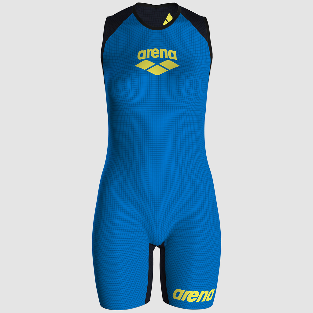 Arena W Pwskin Carbon Speedsuit Rear Zip in BLAU