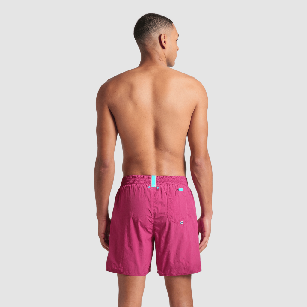 Arena M Arena Solid Boxer Beach Short in VIOLETT