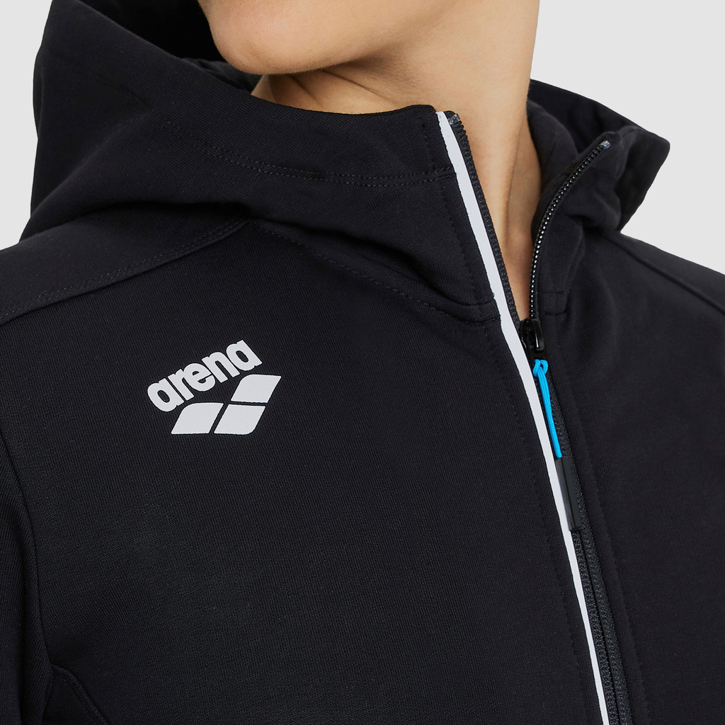 Arena Team Hooded Jacket Panel in SCHWARZ