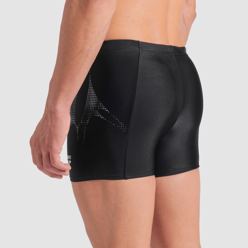 Arena M Arena Spider Web Swim Short in SCHWARZ