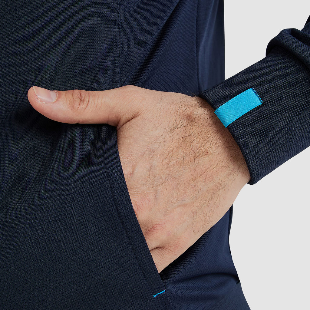 Arena Team Jacket Panel Knitted Poly in BLAU