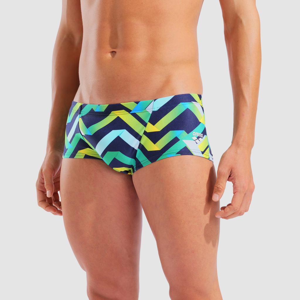 Arena M Arena Texture Swim Low Waist Short Swim Low Waist Short in BLAU