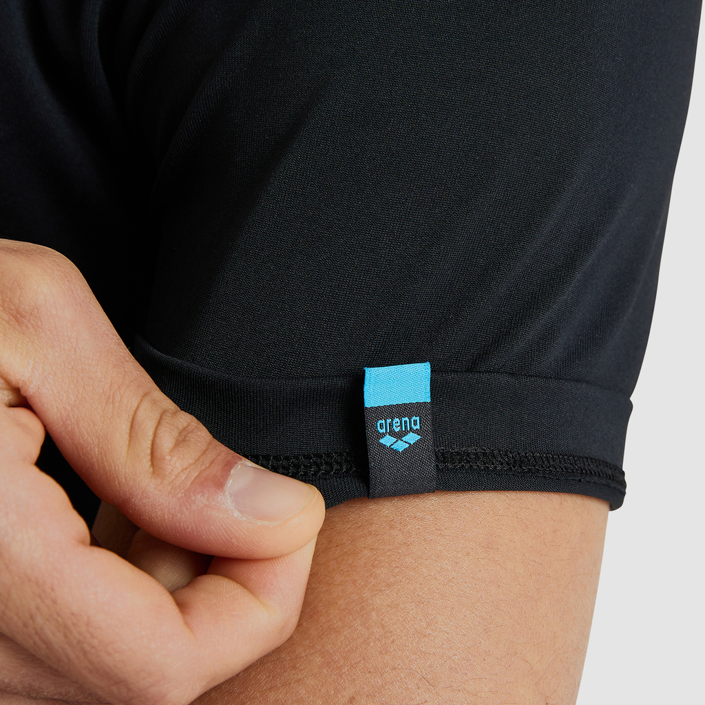 Arena Team Poloshirt Solid in SCHWARZ