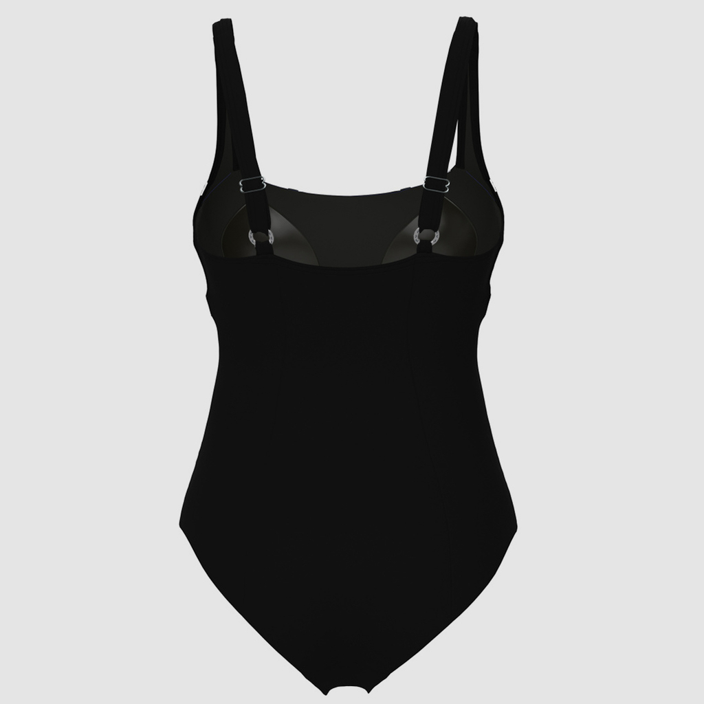 Arena W Arena Swimsuit Sofia Soft Curve Back C Cup Figurformender Badeanzug in SCHWARZ