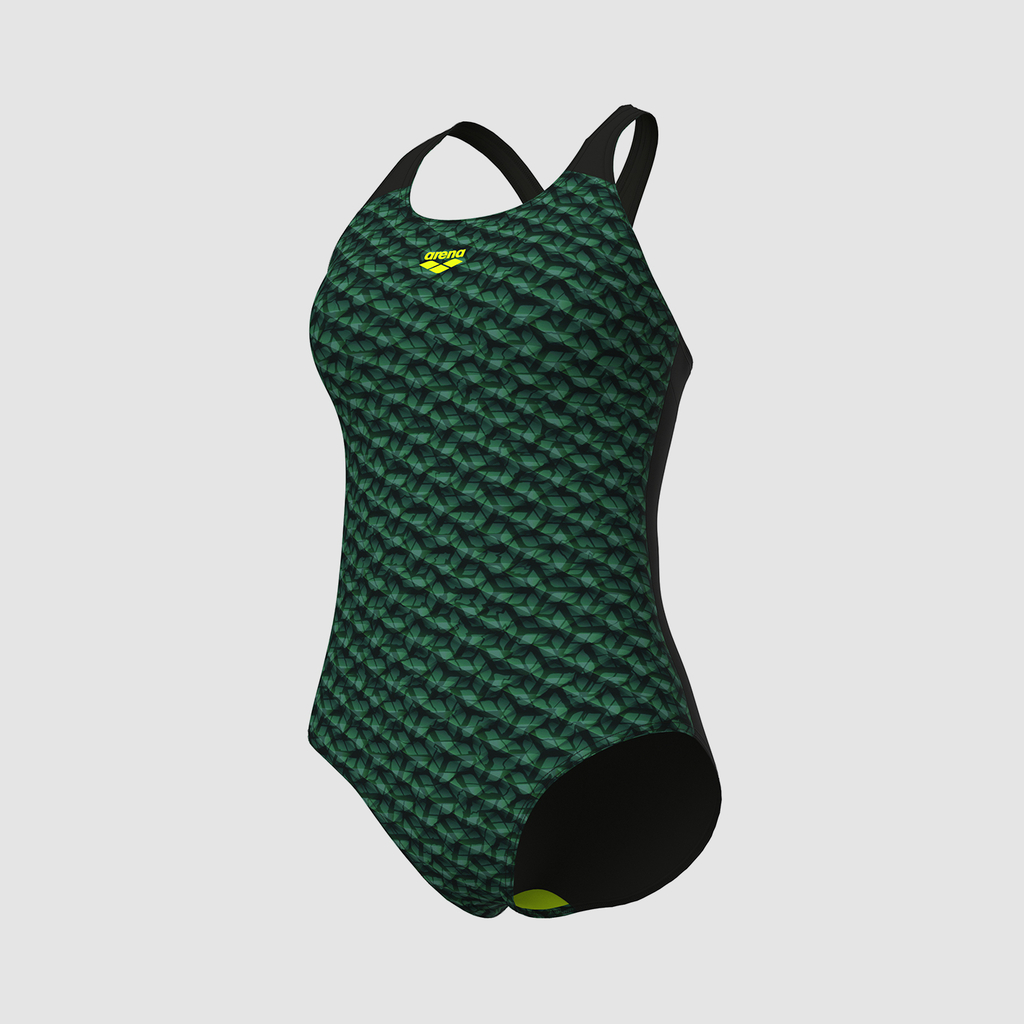 Arena W Arena Monogram Swimsuit Control Pro Low B Badeanzug in GRÜN